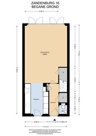 Floorplan - Zandenburg 16, 2342 BV Oegstgeest